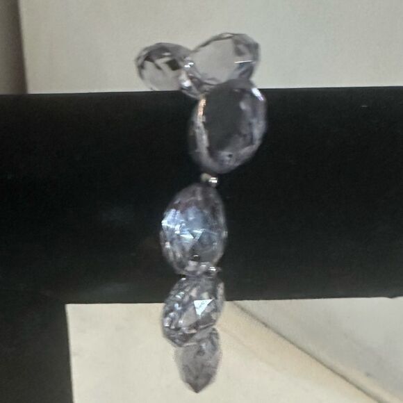 Large Crystal Beaded Stretchy‎ Bracelet - Picture 5 of 13